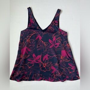 NWOT Allison Joy blue multi color floral camisole Size Small